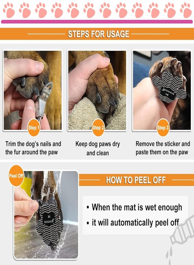 يوكا  وسادات تثبيت مخالب الكلاب من يوكا، واقيات مخالب الكلاب بمادة لاصقة أقوى، مقابض أصابع لمنع انزلاق الكلاب على الأرضيات الخشبية، جوارب وأحذية بديلة للكلاب الكبيرة في السن - Image 2